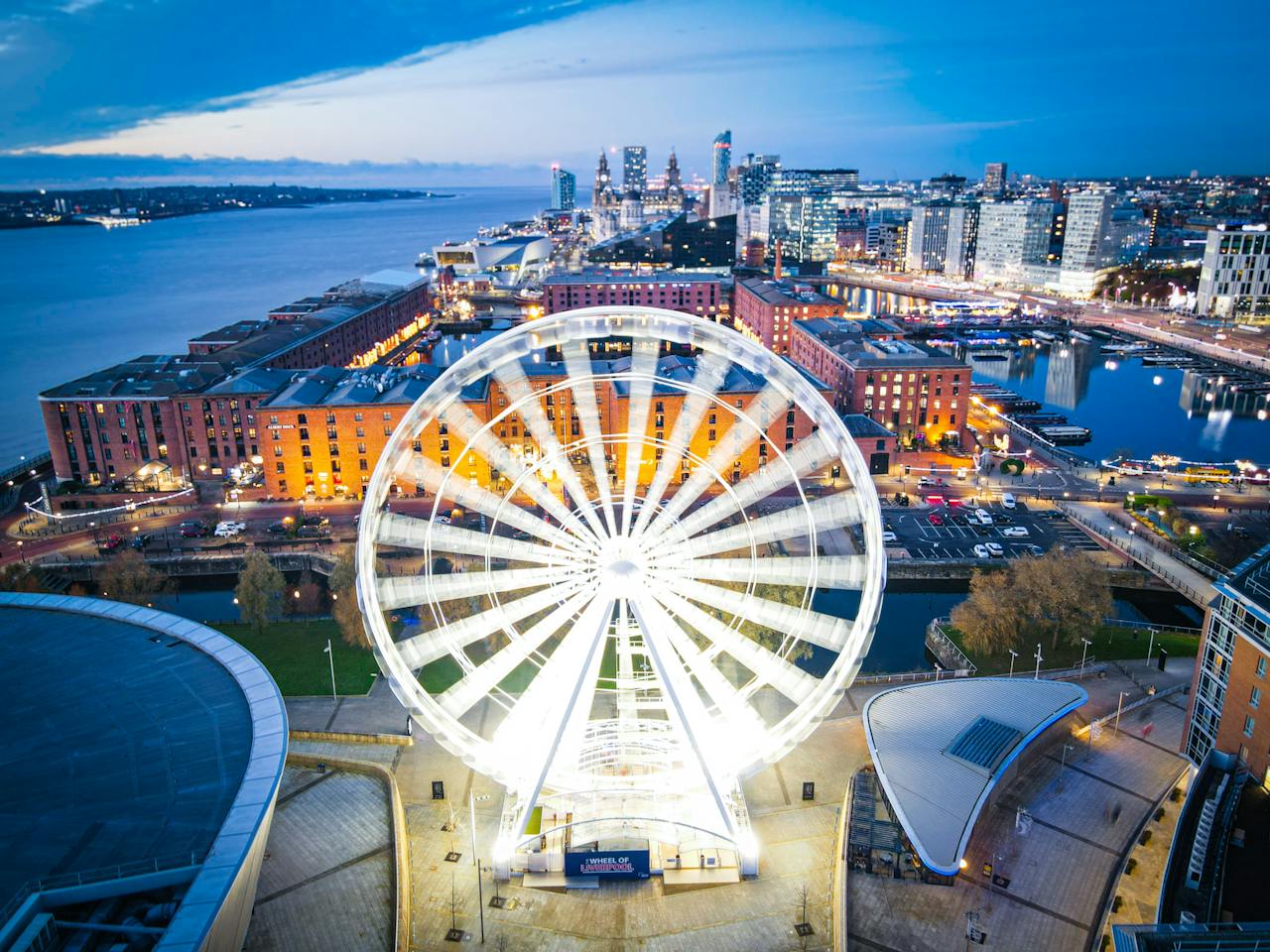 Liverpool Waterfront From Above