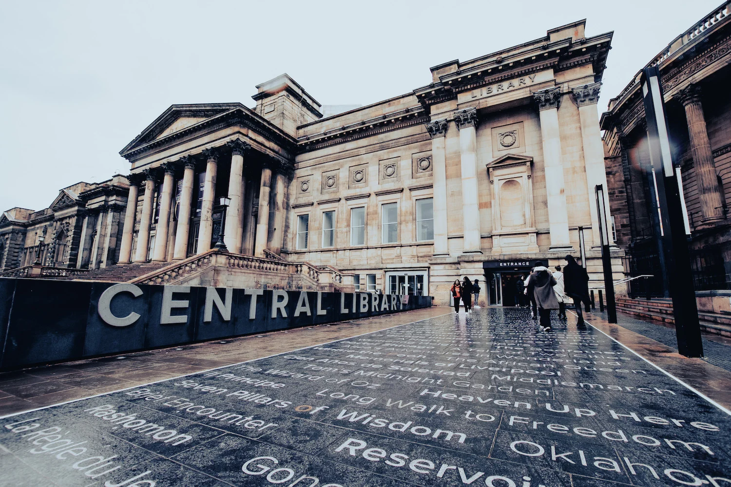 Outisde Liverpool Central Library