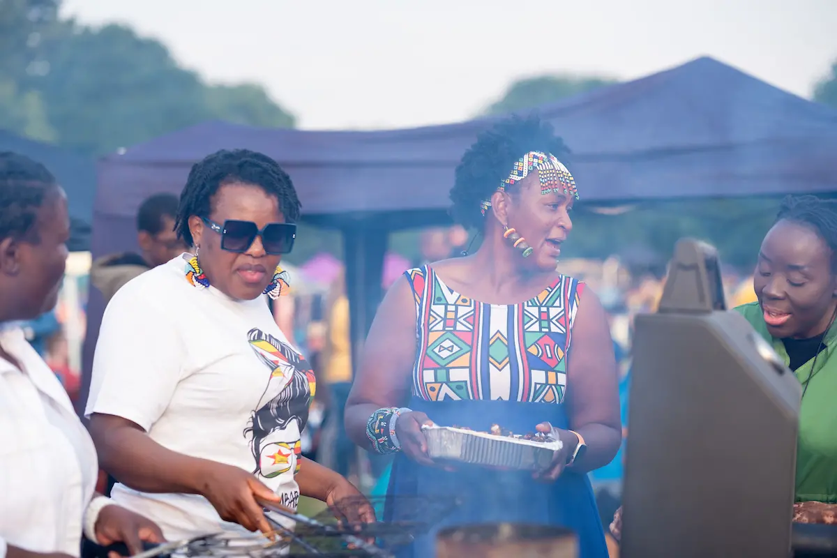 Africa Oye - People Enjoying Food Credit Mark McNulty