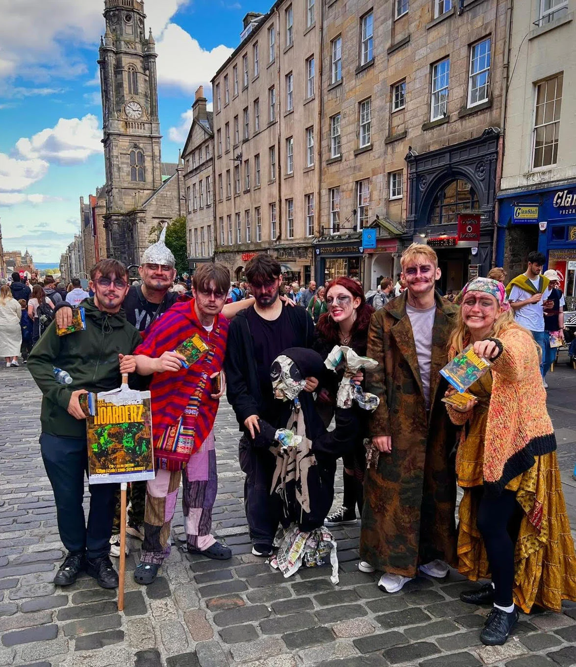 Gritty Gaze Theatre Production Company Members in Edinburgh for the Edinburgh Fringe 2024