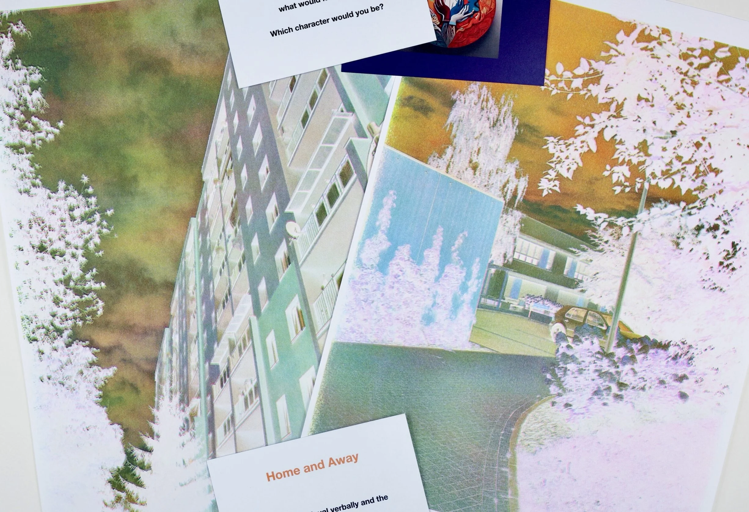 a collages of colourful imagery